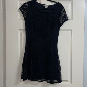 Black lace dress